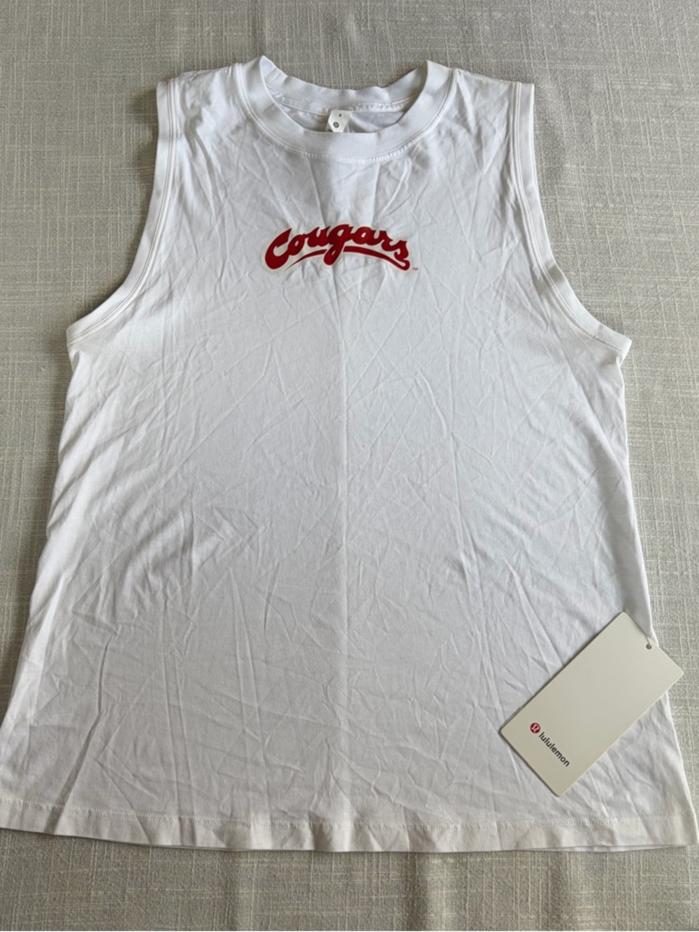 Lululemon Washington State University Cougars Sleeveless White Tank Top